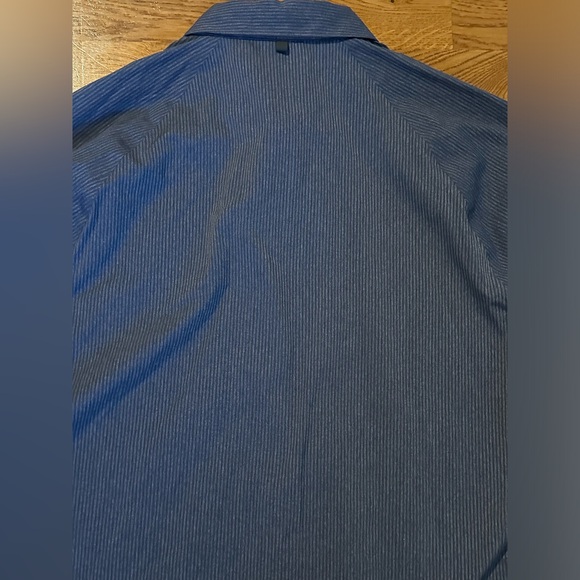 Lululemon 🍋 Bonded Voyage Long Sleeve Button Down Heathered Deep Navy Size M - Picture 6 of 16